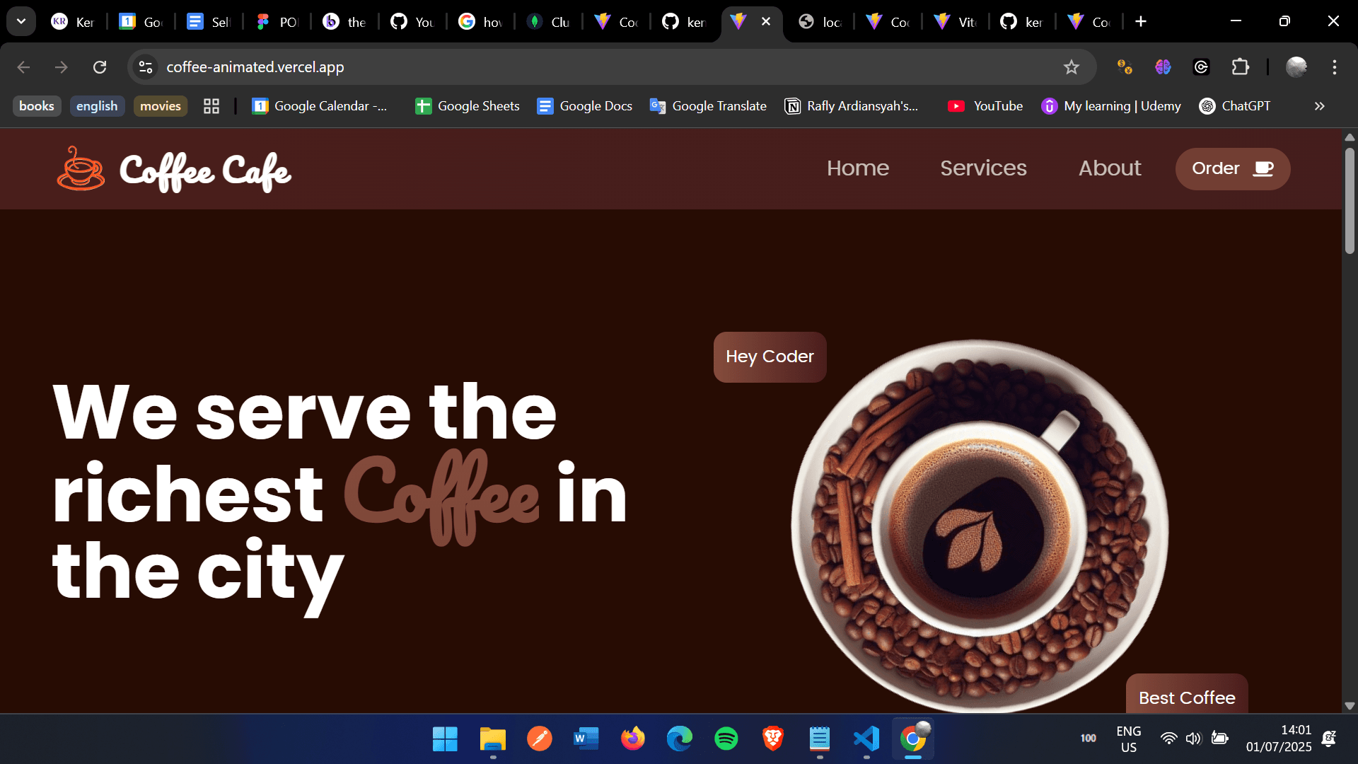 Coffee Shop Website